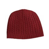 Johnstons of Elgin Cable-Knit Cashmere Cap (For Women)