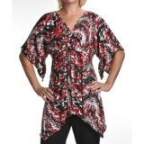 Two Star Dog Carol Trapeze Tunic Shirt - Travel Knit, Short Sleeve (For Women)