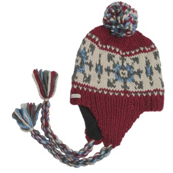 Kootenay Knitting Company Bardu Pom Beanie Hat - Ear Flap (For Men and Women)