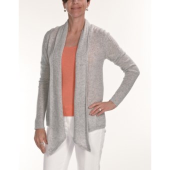 Kinross Cashmere Drape Cardigan Sweater - 2-Ply, 7-Gauge (For Women)