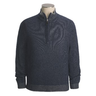 Isaiah Ciarrai Plated Cashmere Sweater - Zip Neck (For Men)