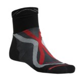 Lorpen Tri-Layer Trail Running Socks - Lightweight, Quarter-Crew (For Men and Women)