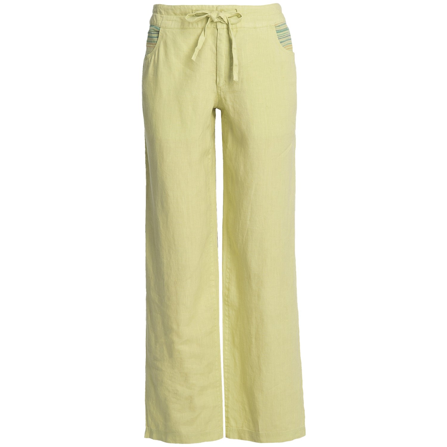 yellow drawstring pants