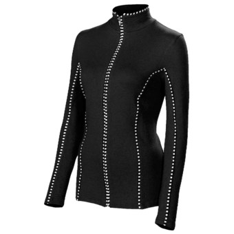 Neve Premiere Zip Shirt - Merino Wool-Silk, Lightweight, Long Sleeve (For Women)