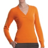 Johnstons of Elgin V-Neck Sweater - Cashmere (For Women)