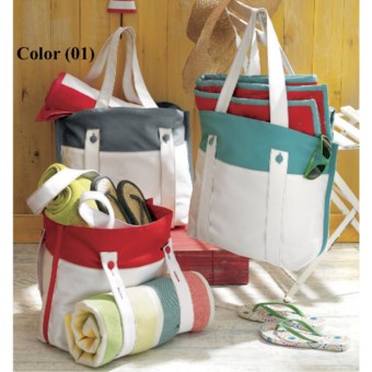 Tag Canvas Beach Tote Bag