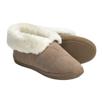 Lamo Bootie Slippers - Suede, Sheepskin-Lined (For Women)