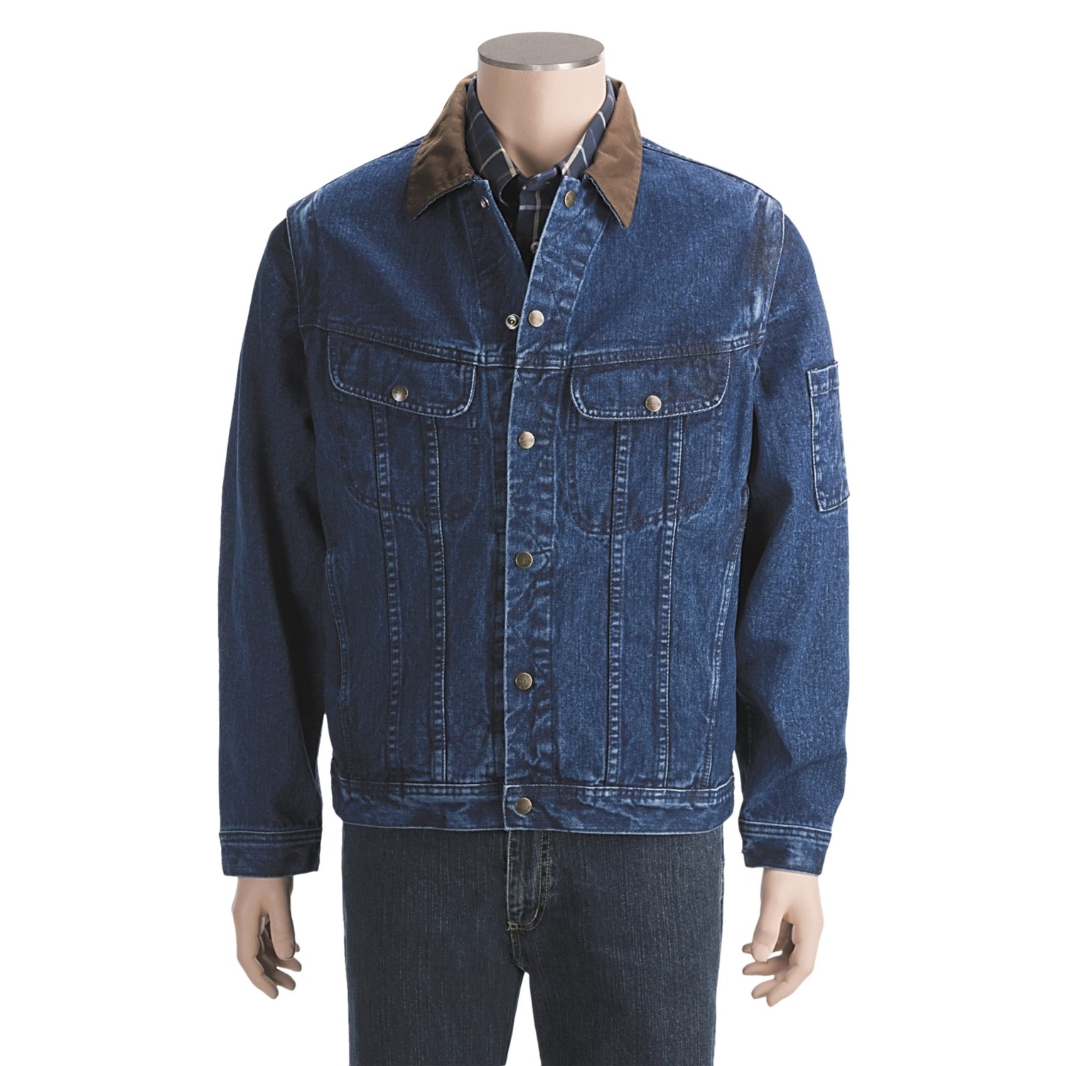 Cotton Denim Work Jacket (For Men) 4734K Save 40
