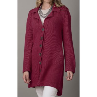 Pure Handknit Day In The Life Jacket - Mix Media Knit (For Women)