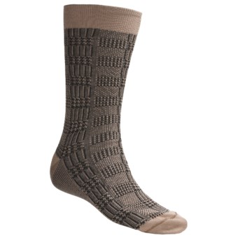 Byford® Glen Plaid Socks - Pima Cotton, Mid-Calf (For Men)
