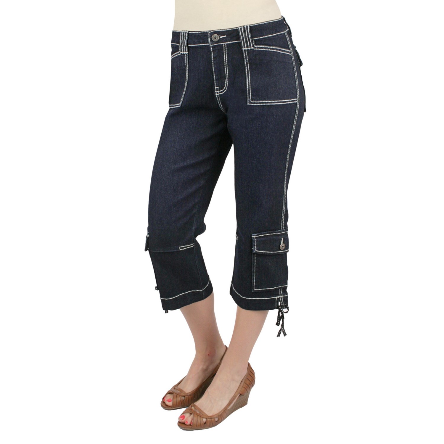 macys womens cargo capris