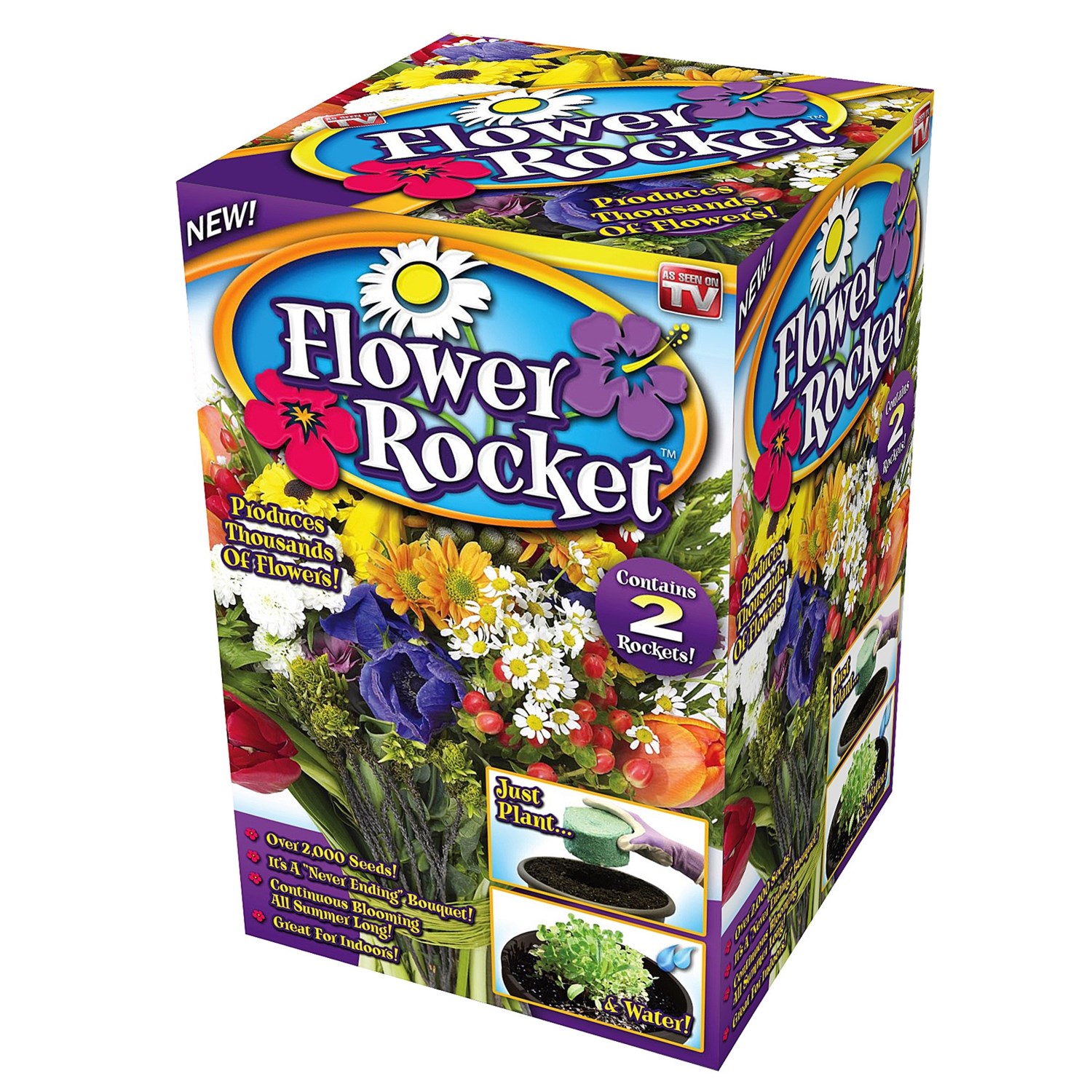 Garden Innovations PreSeeded Flower Rocket Save 78