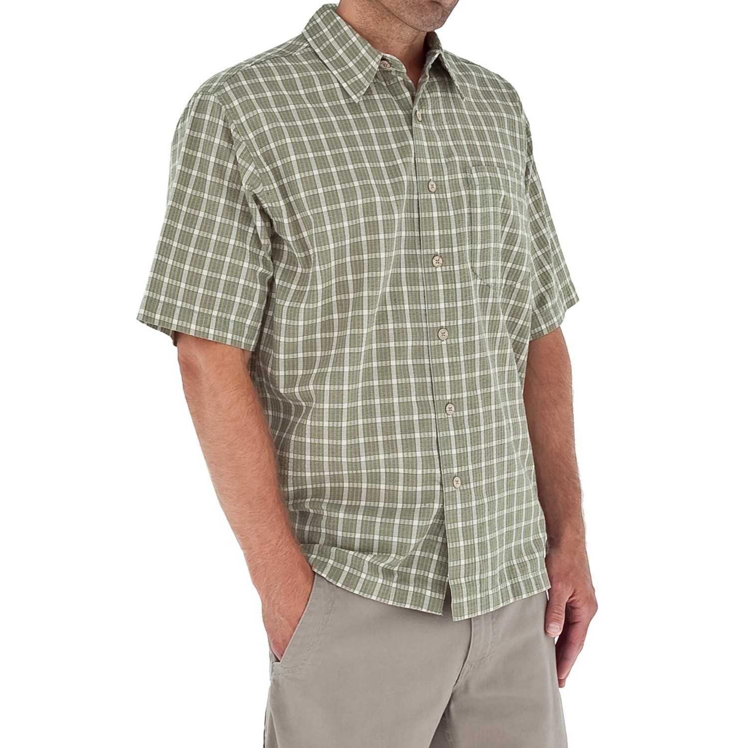 mens seersucker short sleeve shirt