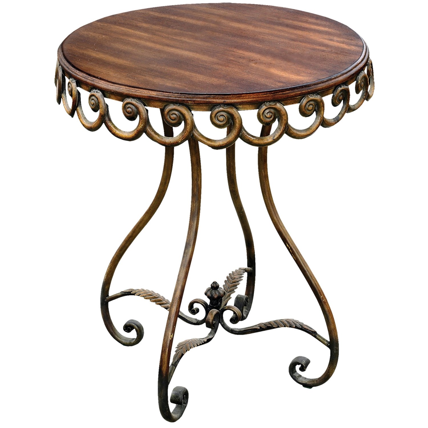 Sterling Lighting Round Scalloped Edge Accent Table 6575C Save 55