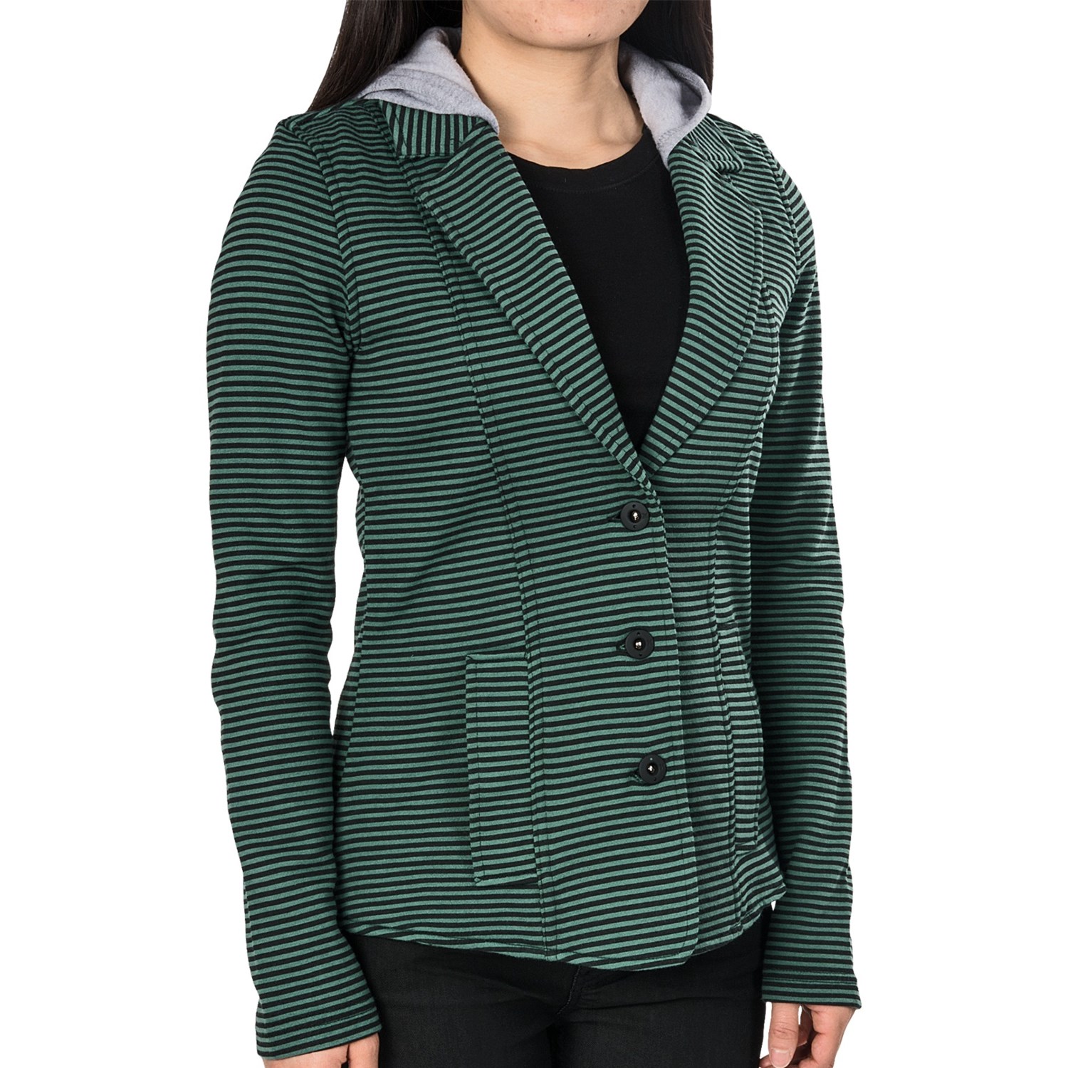 Hurley Winchester Fleece Blazer Knit Hood (For Women) 6597W Save 54