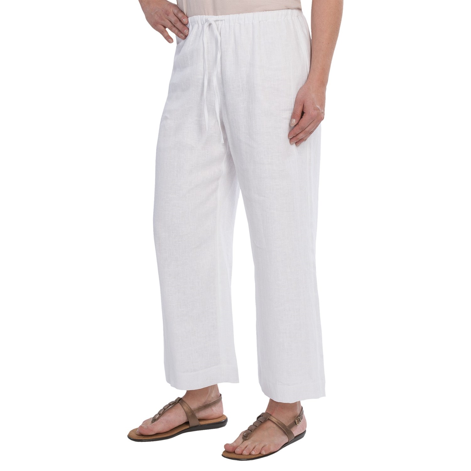 white gauze pants