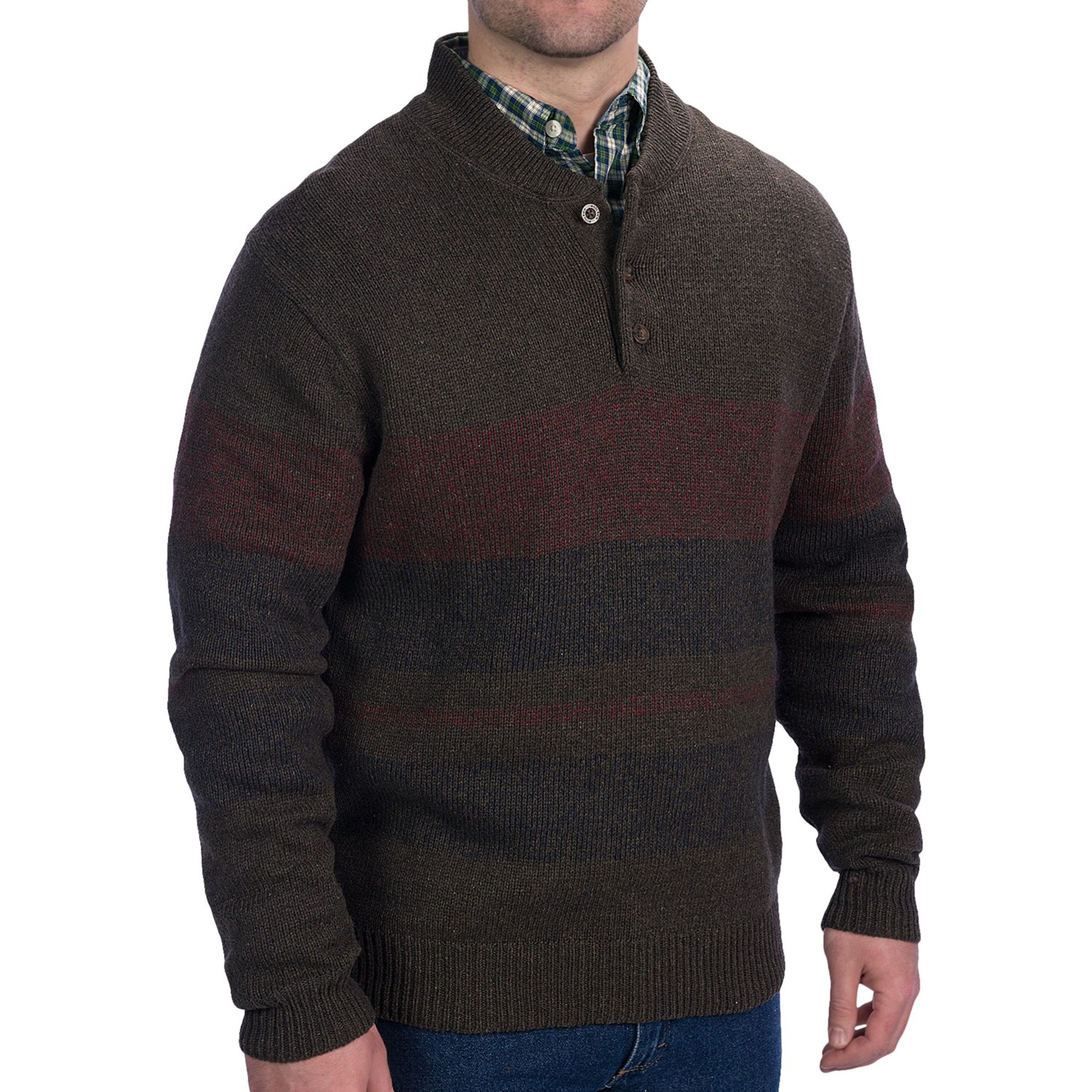 Woolrich Crosscut Henley Sweater (For Men) 7001Y