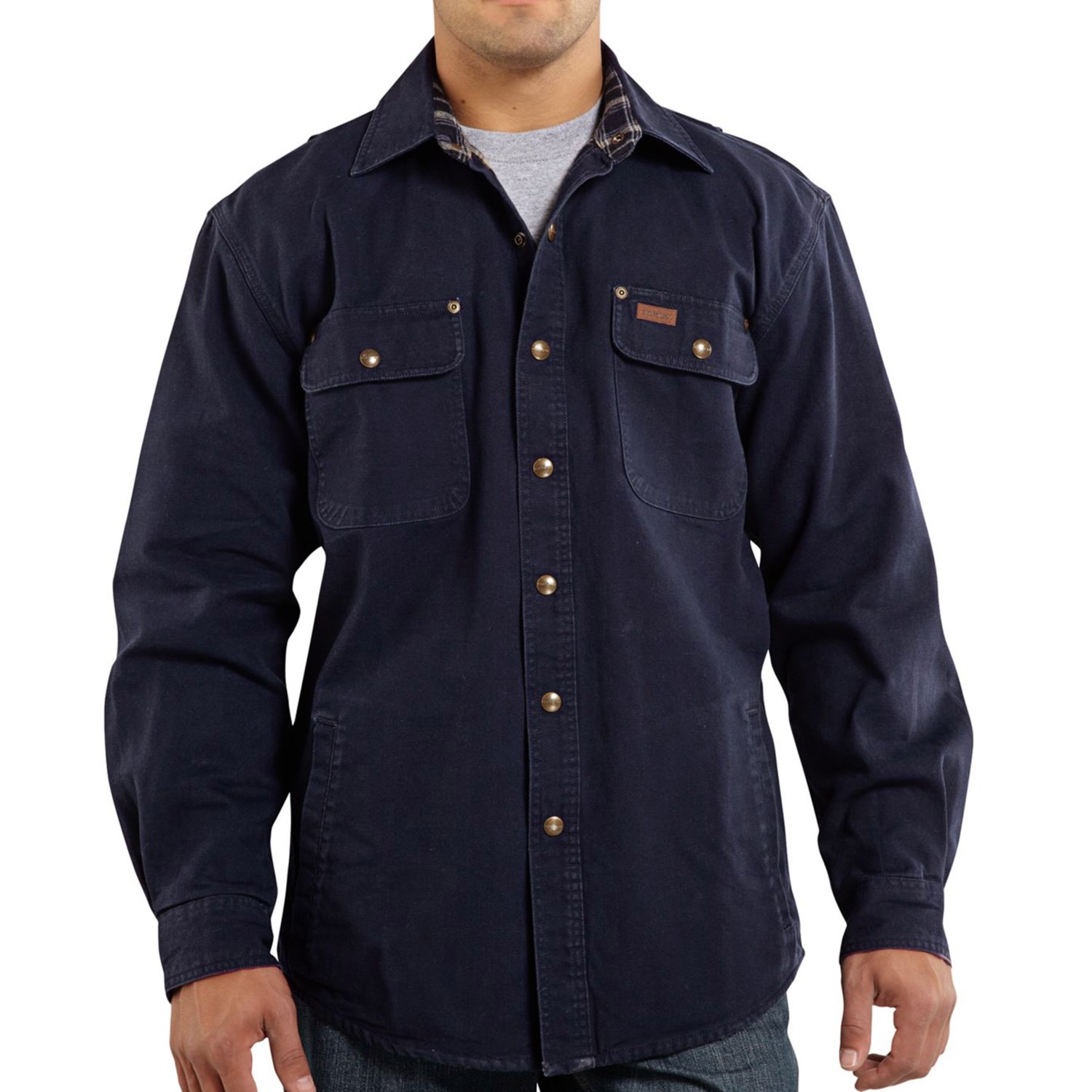 carhartt men's weathered canvas shirt jac