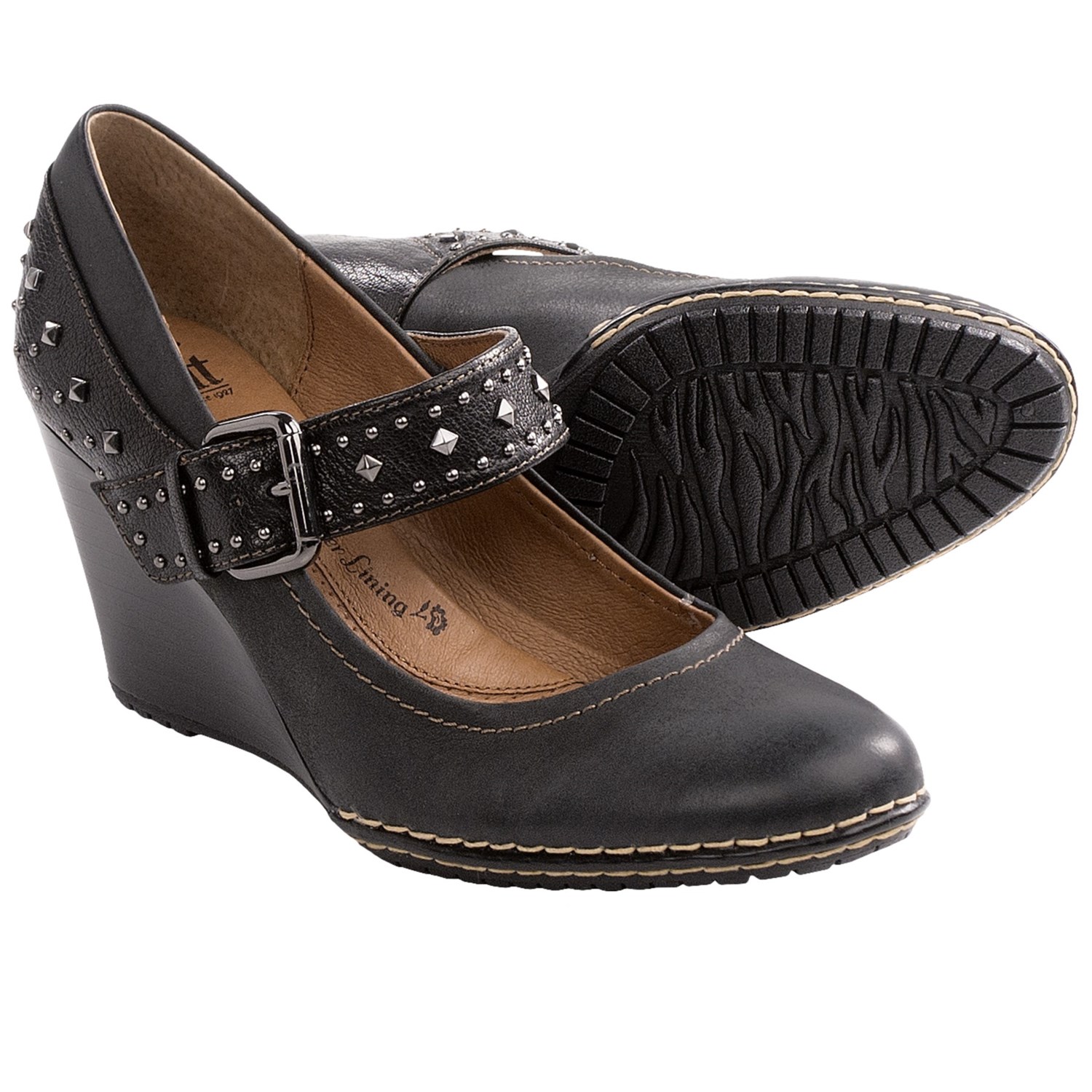 wedge heel mary jane shoes