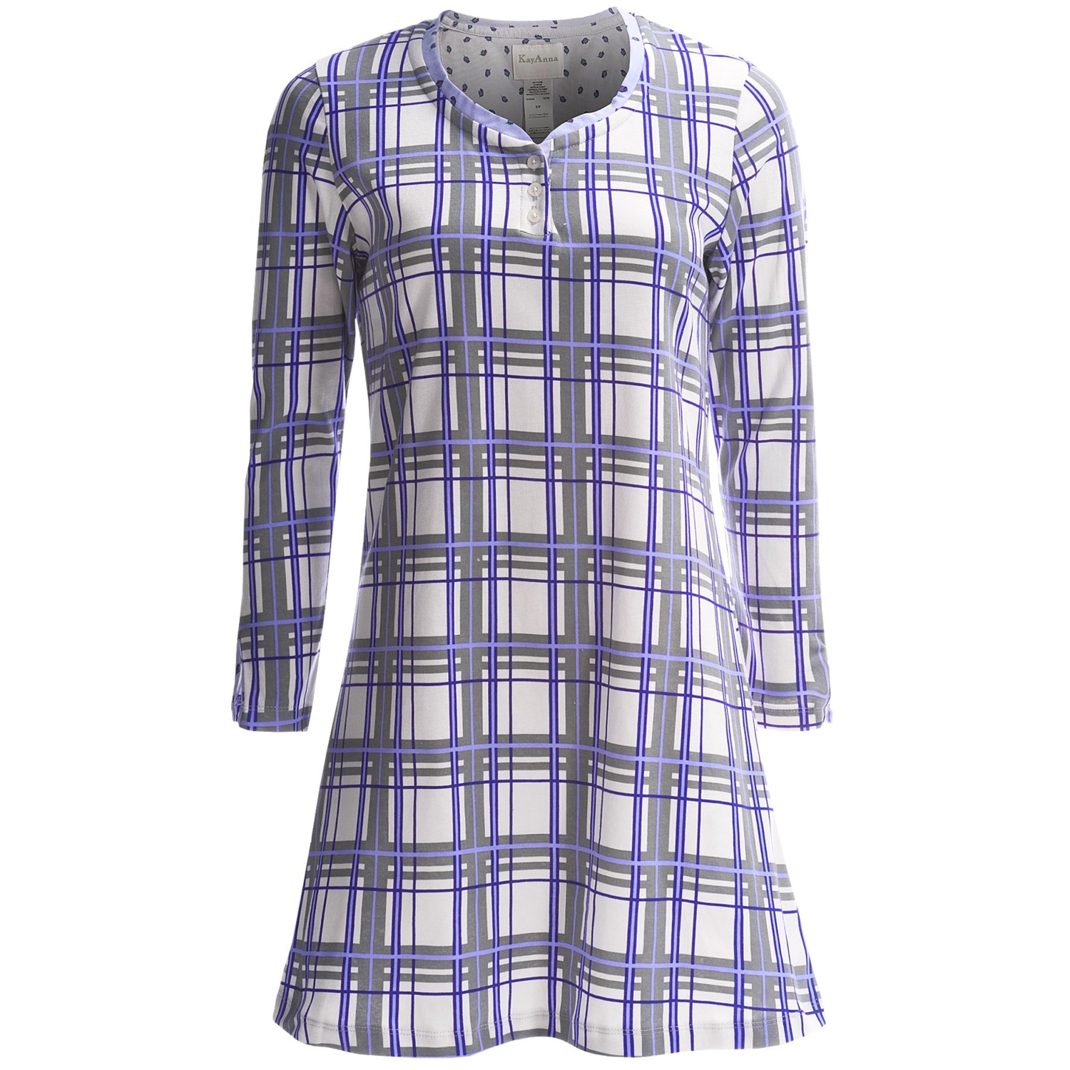 KayAnna Knit Interlock Cotton Nightshirt (For Women) 7276U Save 65