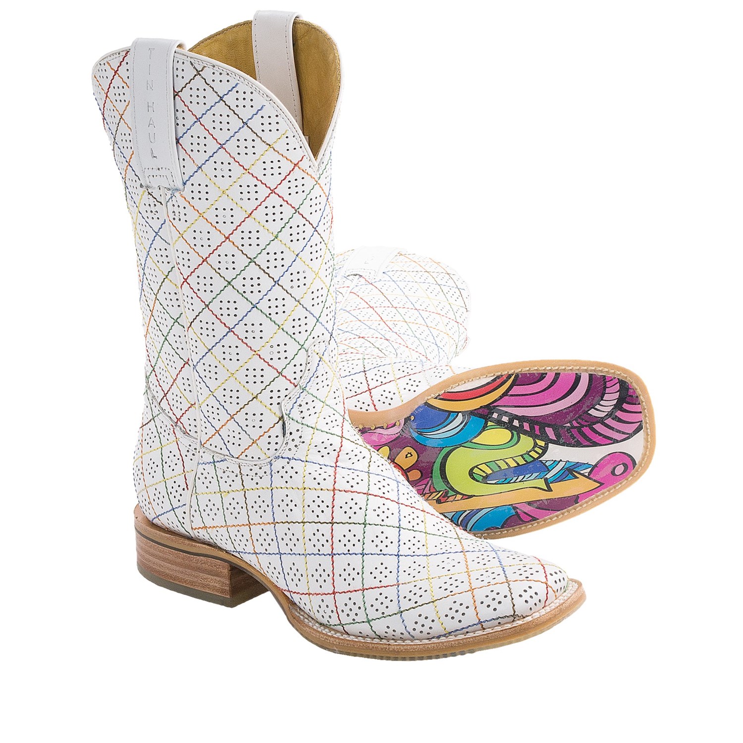 Tin Haul Holey Stitch Cowboy Boots (For Women) 7285M Save 74