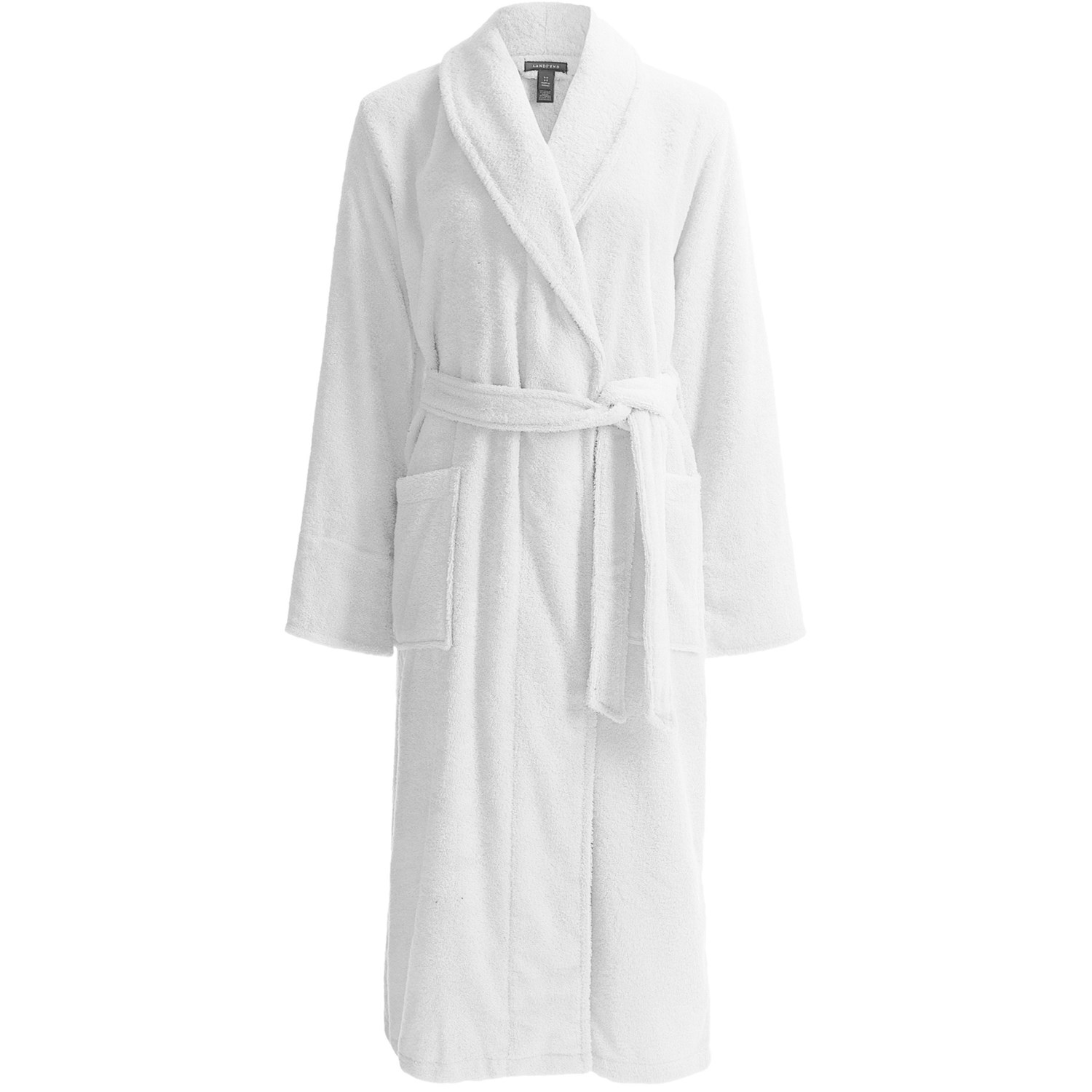 Lands’ End Cotton Terry Robe (For Women) 7475P