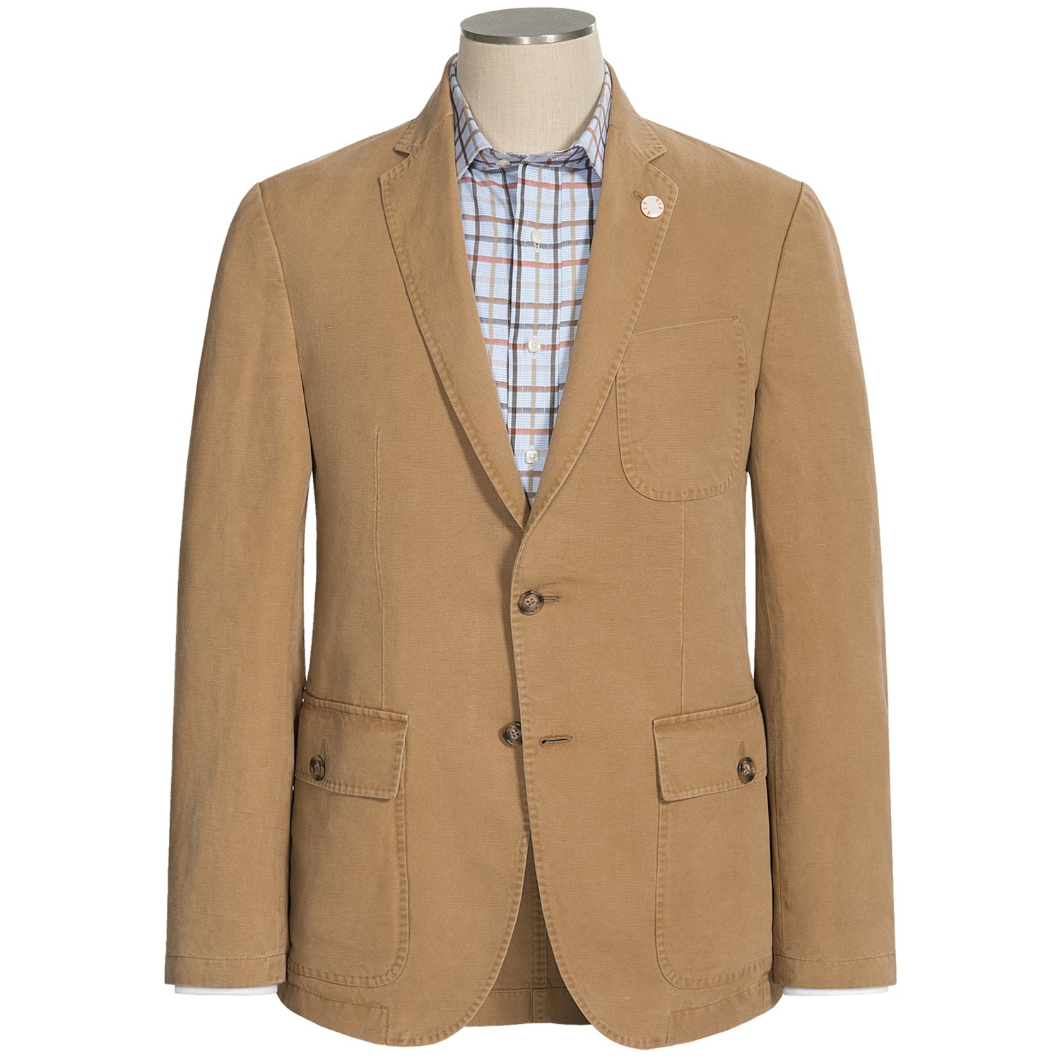 Riviera Red Maine Canvas Weave Sport Coat (For Men) 7772C - Save 80%