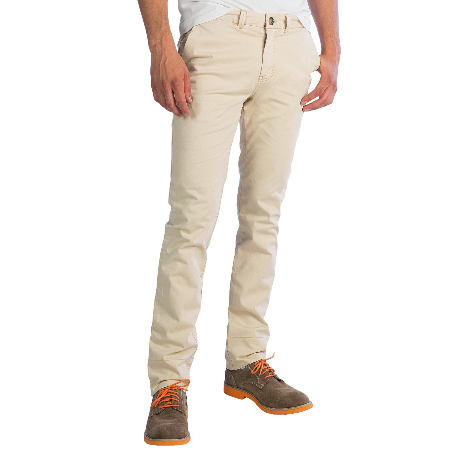 slim fit stretch chino pants