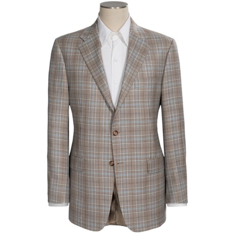 hickey freeman glen plaid coat sport wool silk submit own
