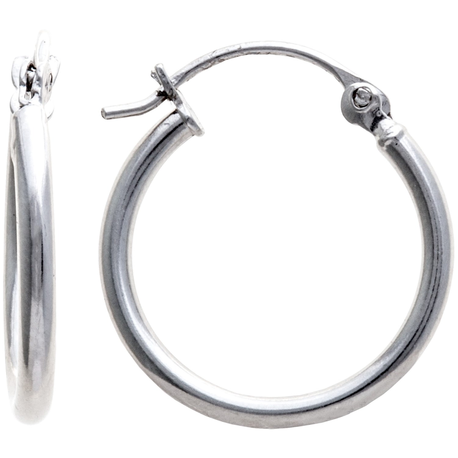 Chapal Small Sterling Silver Hoop Earrings Hinged Back 8082J Save 50