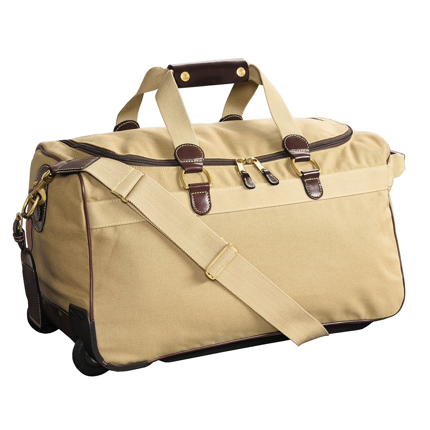 Mulholland Brothers Luggage Medium Rolling Duffel Bag - Canvas 80919 - Save 42%