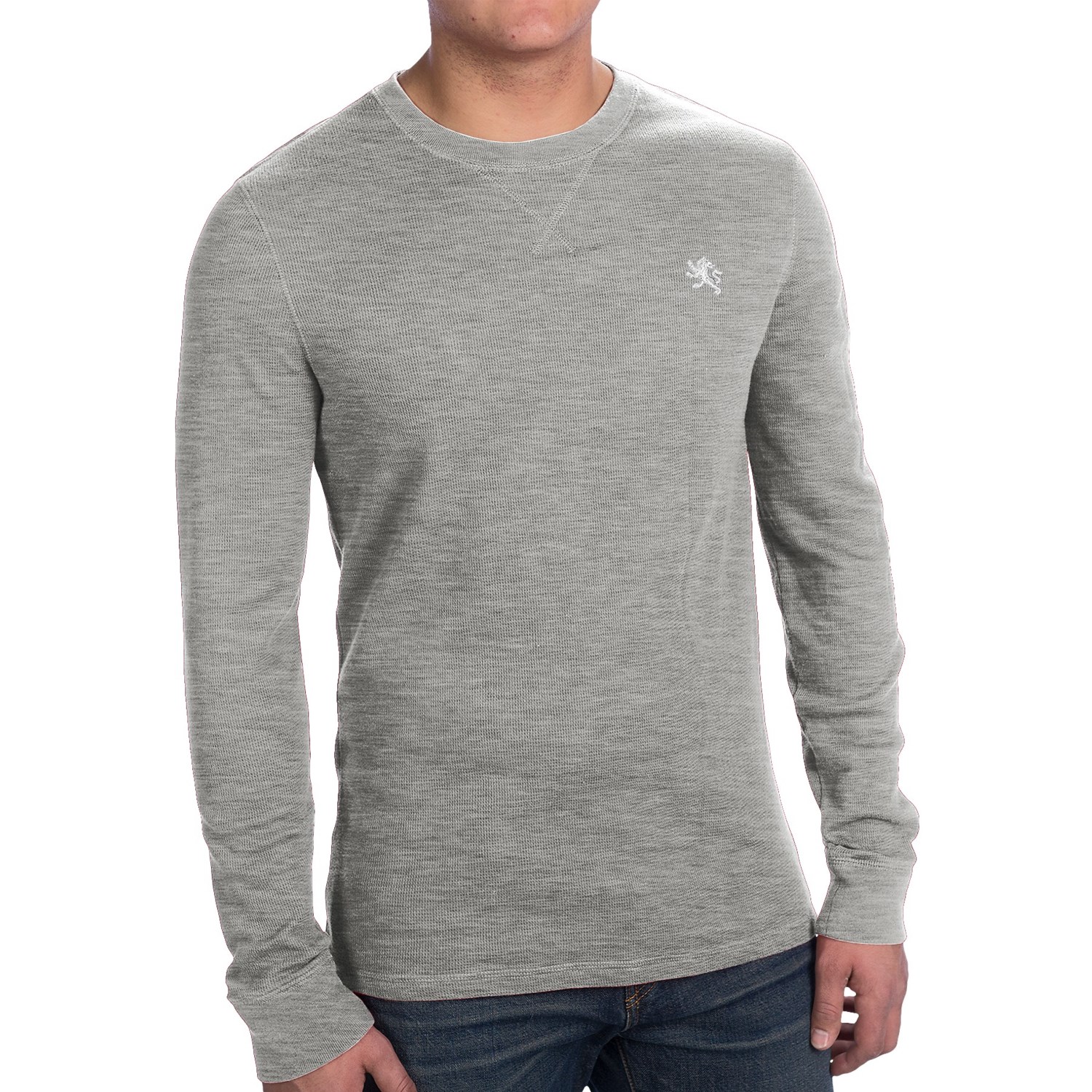 men's thermal crew neck shirt