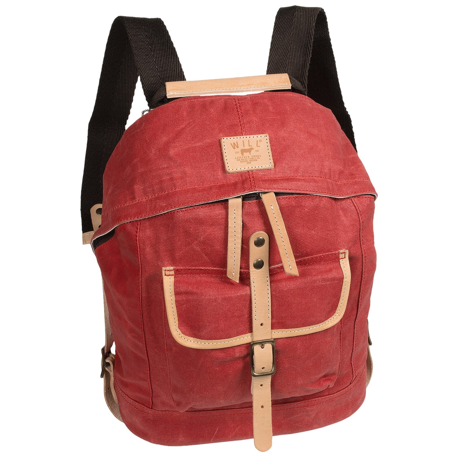 Will Leather Goods Dome Backpack - Waxed Canvas, Laptop Sleeve 8464C - Save 65%