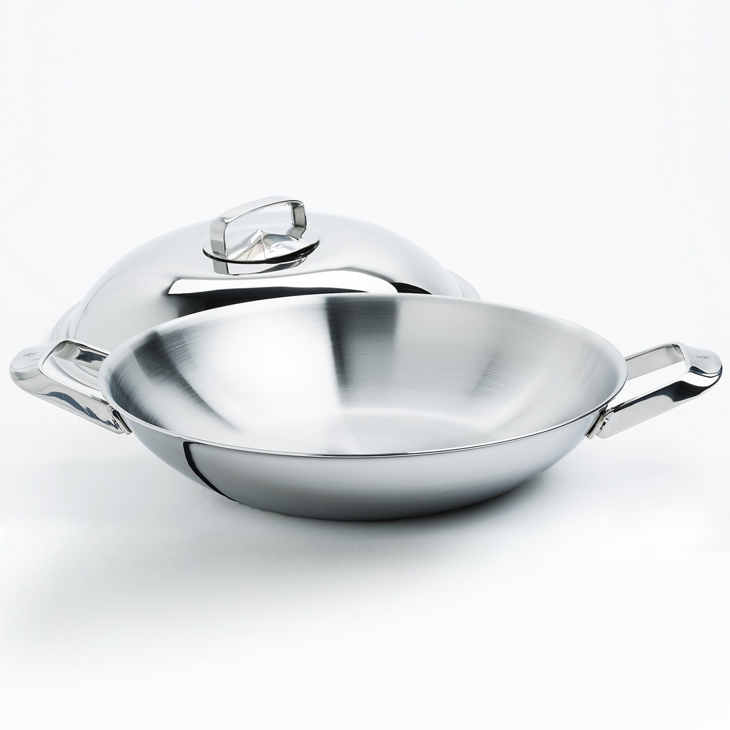 WMF Stir Fry Wok with Lid Cromargan® Stainless Steel, 14” 8526P