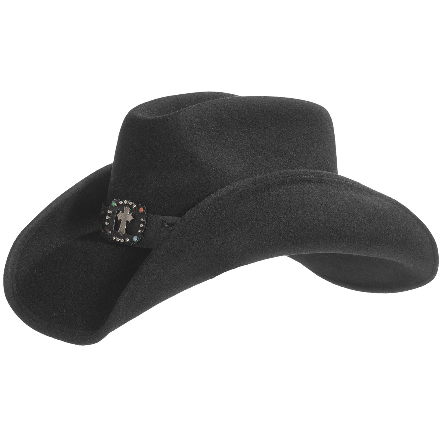 Scala Cross Band Cowboy Hat (For Women) 8976C Save 84