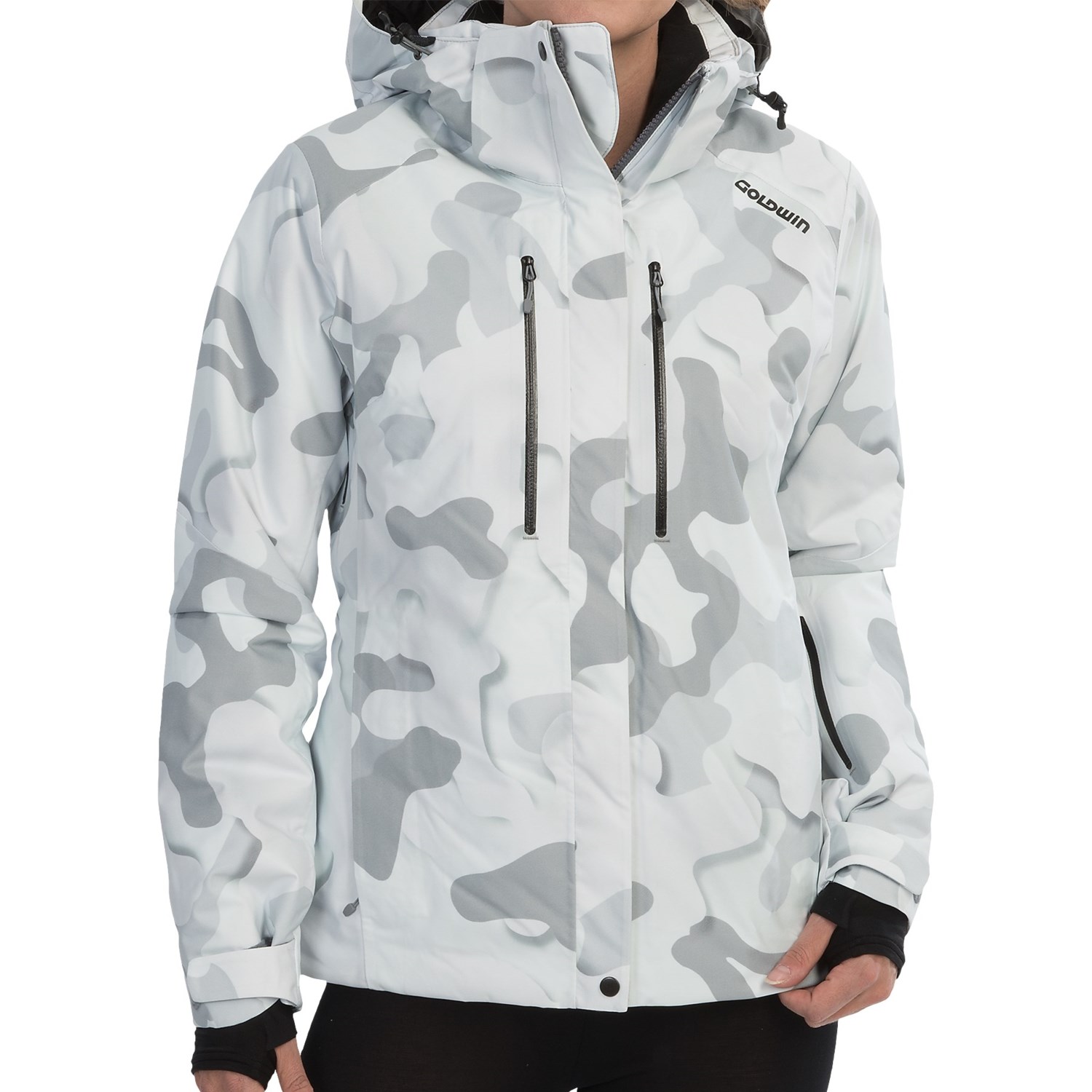 Goldwin Snow Camouflage Print Ski Jacket (For Women) 8989K - Save 45%