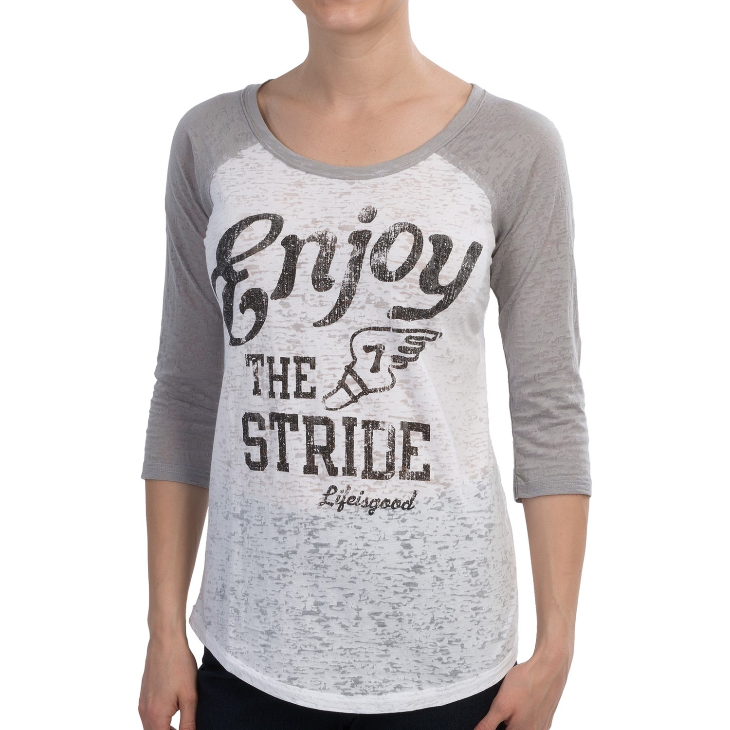 Life is good® Baseball Burnout TShirt (For Women) 9130C Save 63