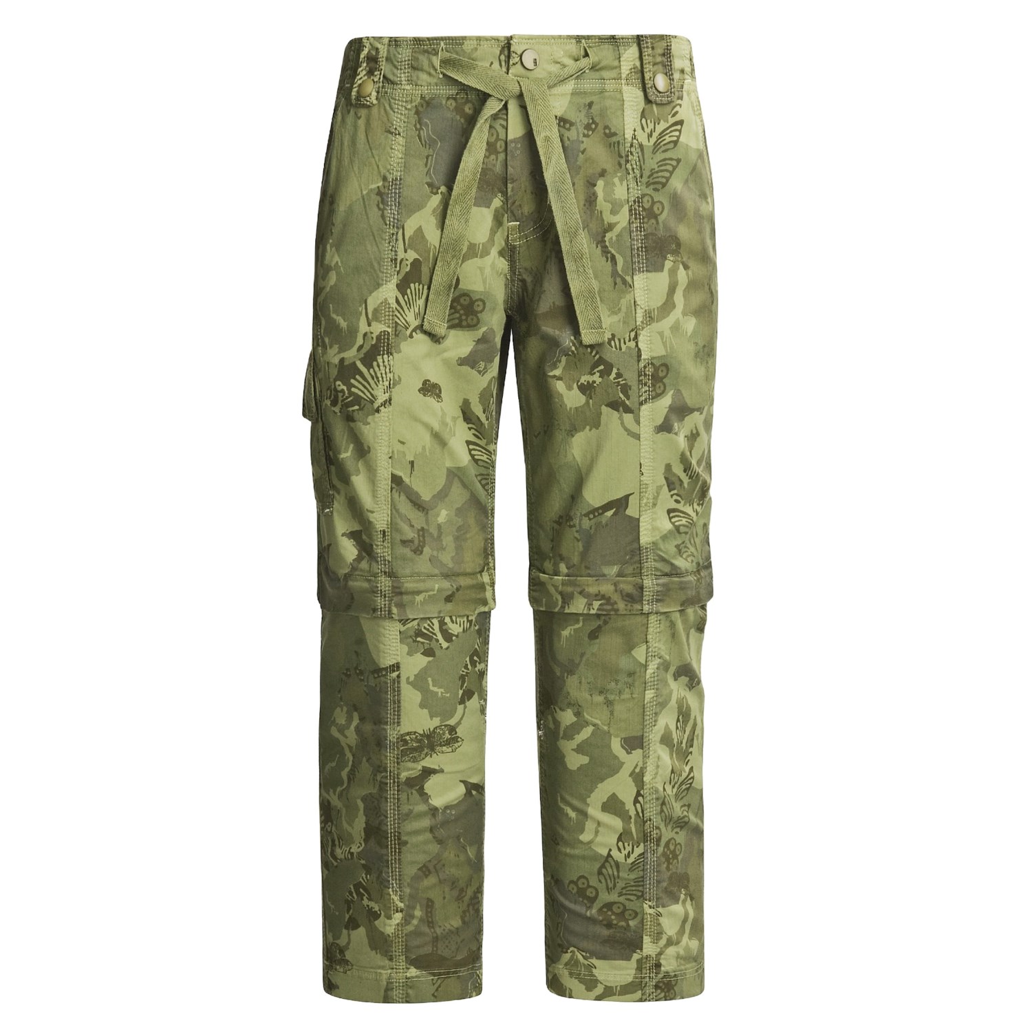 camo capri cargo pants