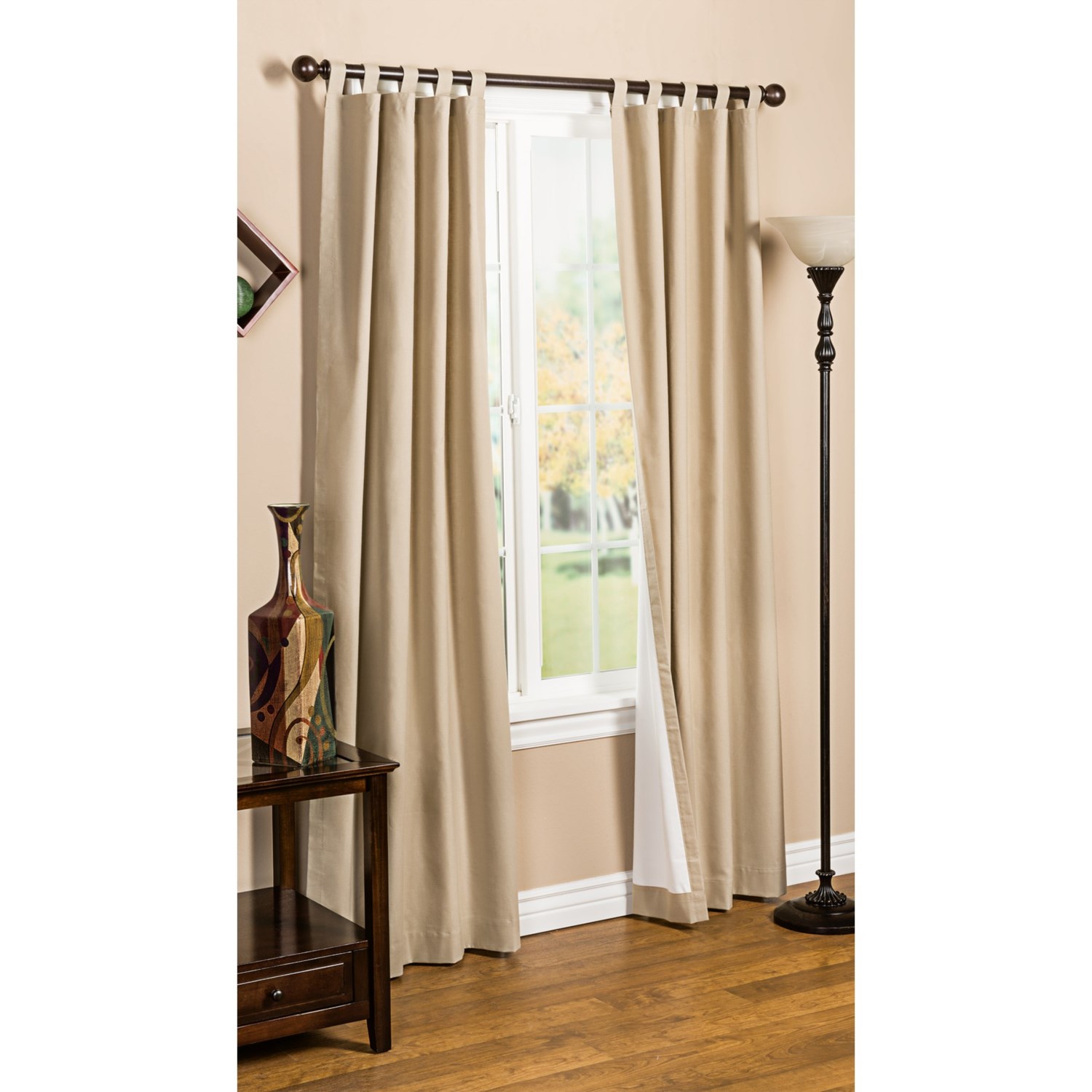 Commonwealth Thermal-lined Tab Top Curtain Panels 94025 - Save 61%