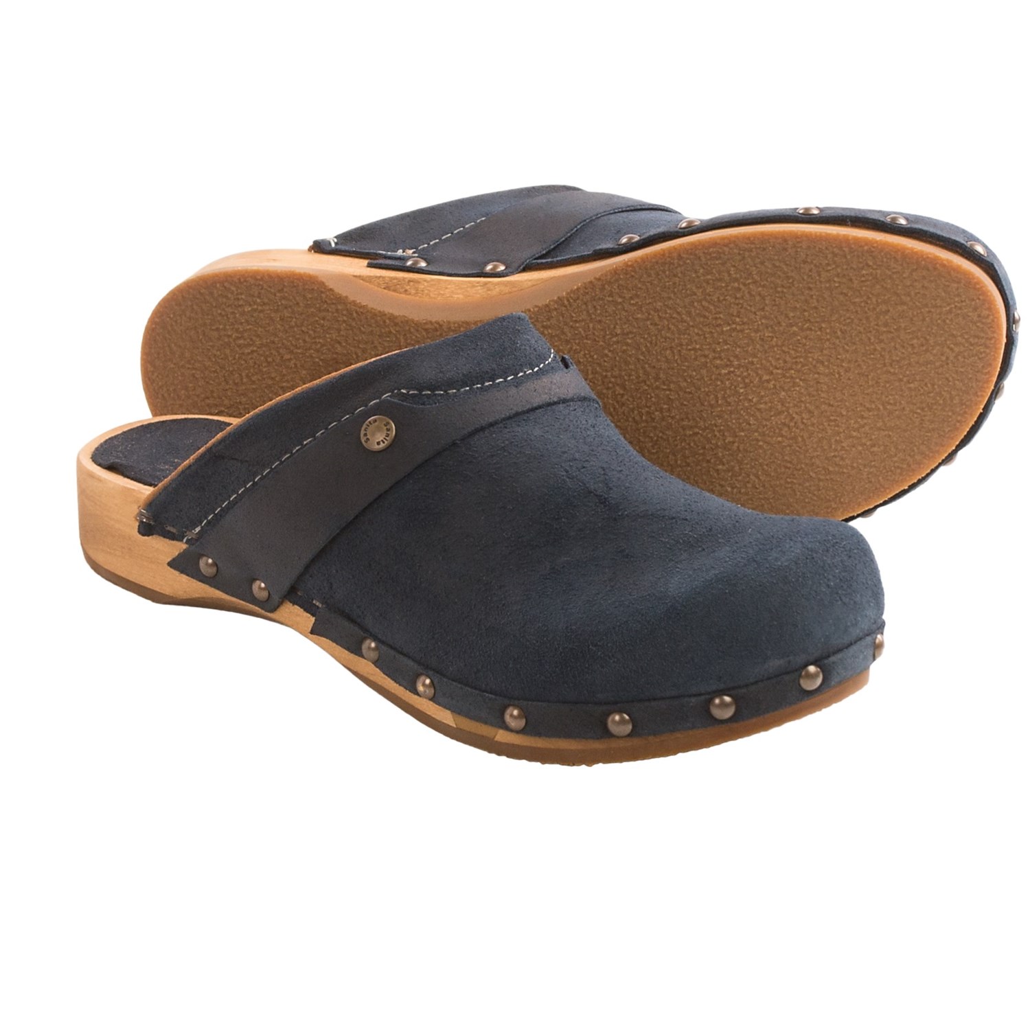 sanita suede clogs