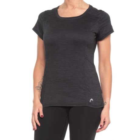 Head Progress T-Shirt - Short Sleeve (For Women) - BLACK HEATHER (L )