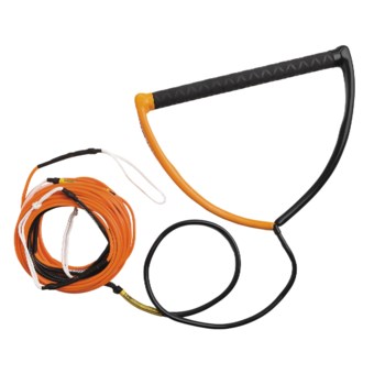 Proline Essential Wakeskate Tow Rope - 75’ in Orange/Black