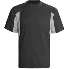 PT Sportswear CoolPass Shirt - Short Sleeve (For Men) in Black/Grey - 2nds