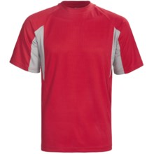 PT Sportswear CoolPass Shirt - Short Sleeve (For Men) in Red/Grey - 2nds