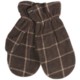 PT Sportswear Plaid Fleece Mittens (For Women and Youth)
