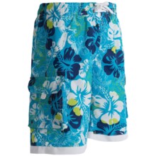 PT Sportswear Printed Cargo Boardshorts (For Men) in Sky Blue - 2nds