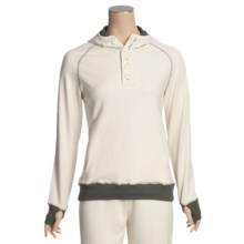 Pulp Button Hoodie Sweatshirt - Stretch, Long Sleeve (For Women) in Mist - Closeouts