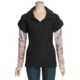 Pulp Button Mock Pullover Sweater - Short Sleeve (For Women)