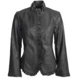 Pulp Faux-Leather Jacket - Ruffle Trim (For Women)
