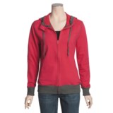Pulp Hoodie Sweatshirt Jacket - Full Zip, Stretch (For Women)